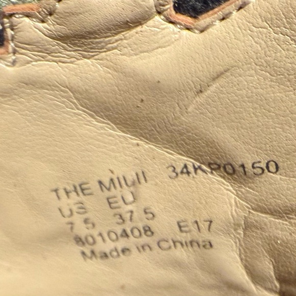 Katy Perry Collections Green and Red Mules with Floral Cutouts - Picture 9 of 9